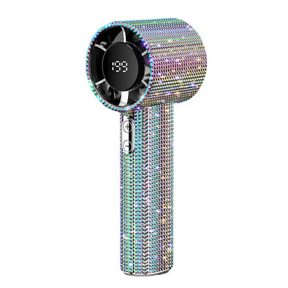 Mini Portable Fan Small and Powerful Cute Design LED Personal Fan Handheld Display